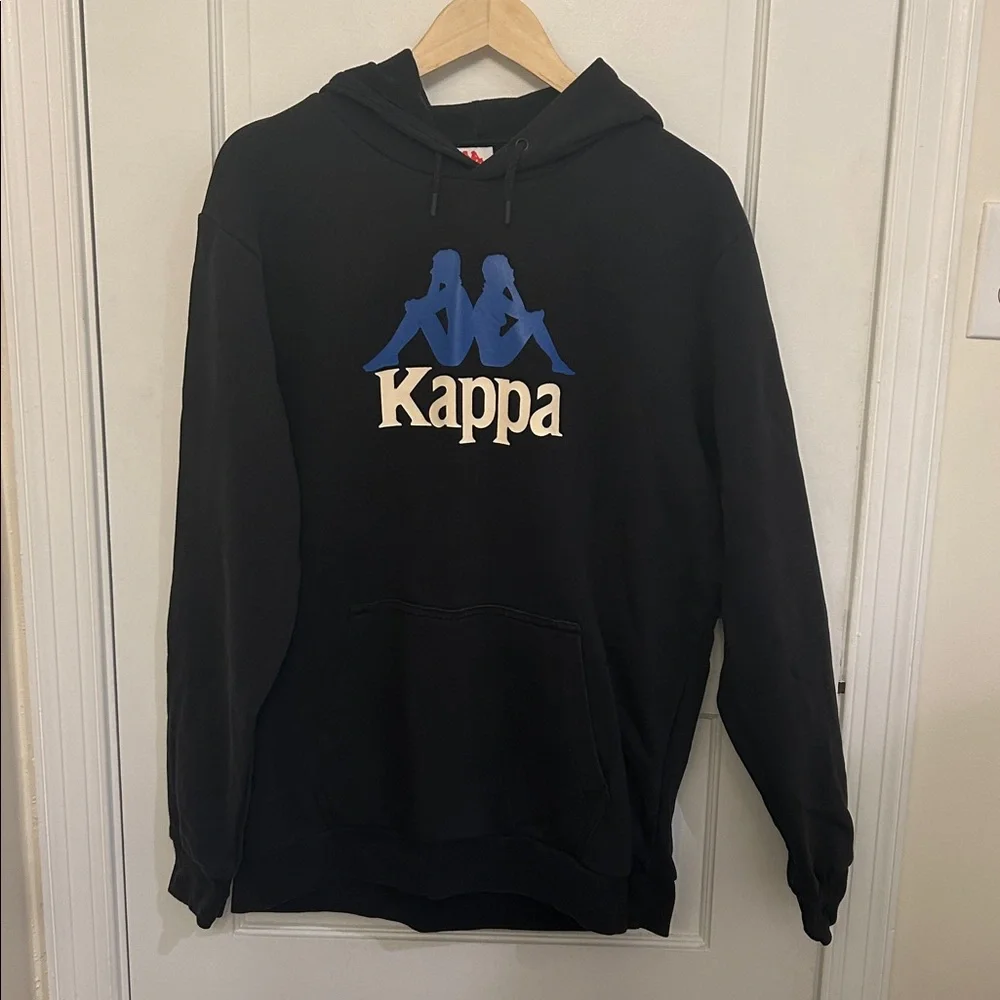 🛍 2/$18 Kappa Hooded Sweatshirt in Black Large - Men's/Unisex